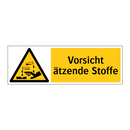 Vorsicht ätzende Stoffe