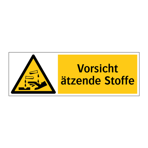 Vorsicht ätzende Stoffe
