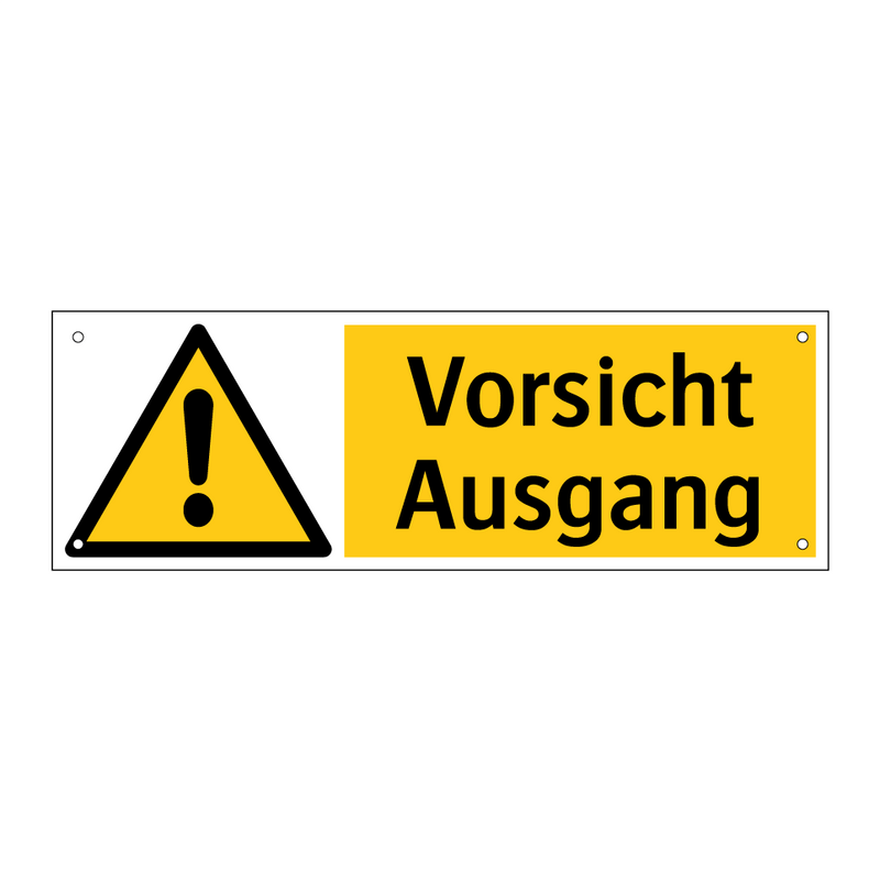 Vorsicht Ausgang