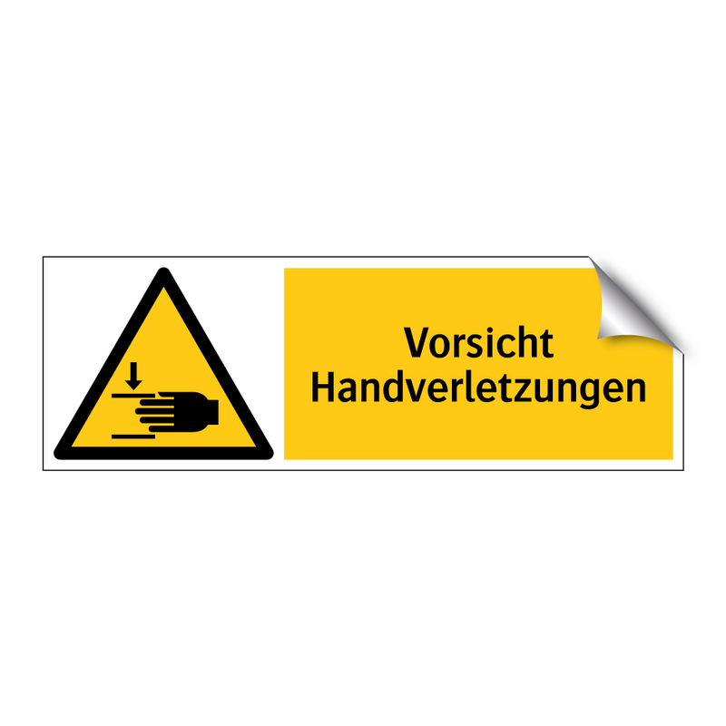 Vorsicht Handverletzungen