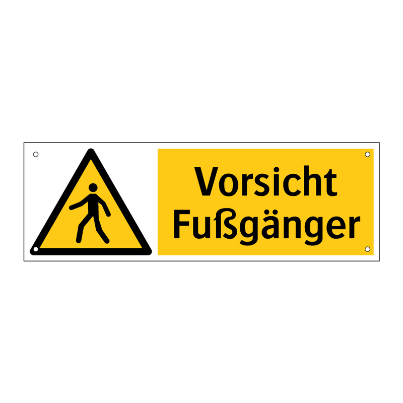 Vorsicht Fußgänger