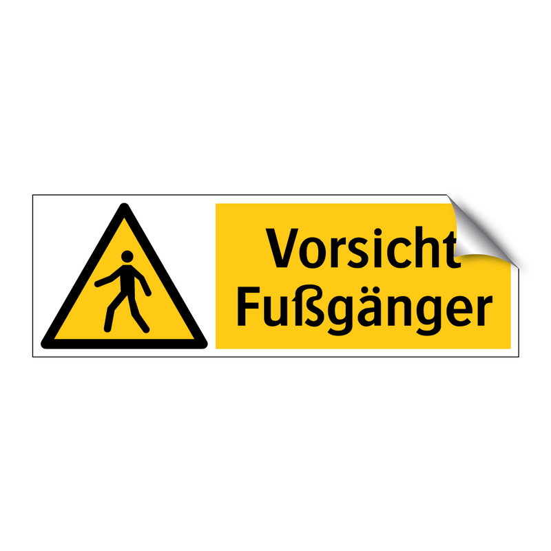 Vorsicht Fußgänger