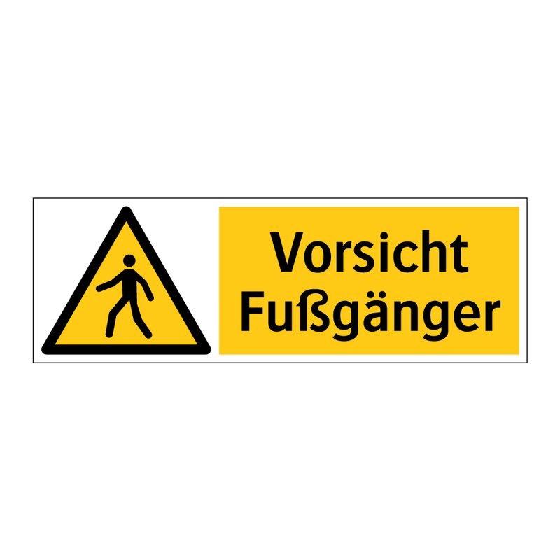Vorsicht Fußgänger