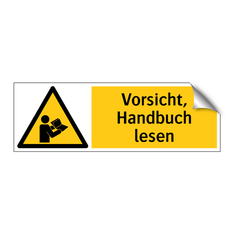 Vorsicht, Handbuch lesen