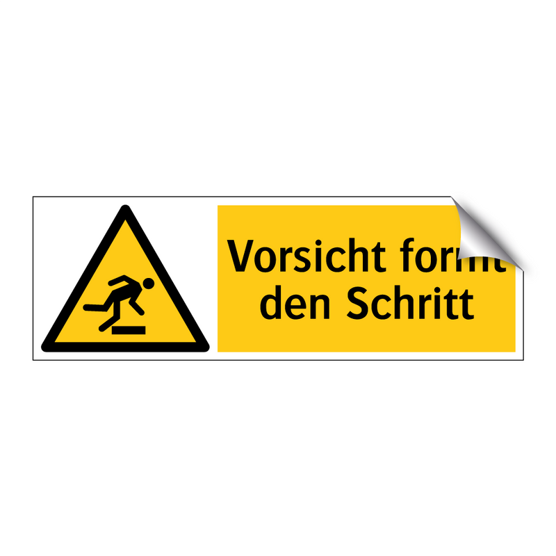 Vorsicht formt den Schritt