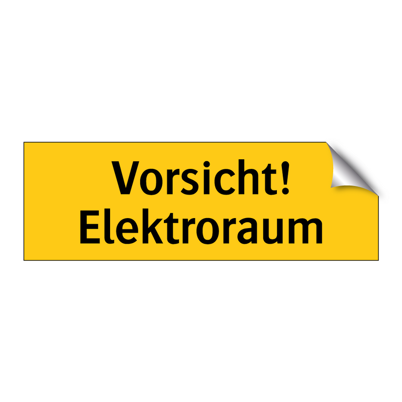 Vorsicht! Elektroraum
