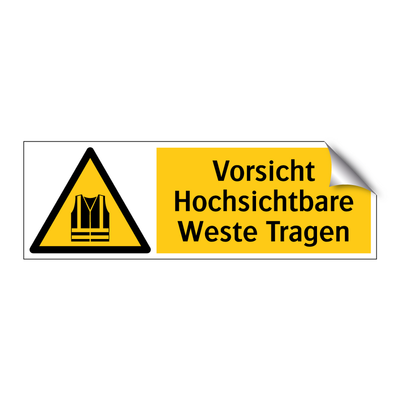 Vorsicht Hochsichtbare Weste Tragen
