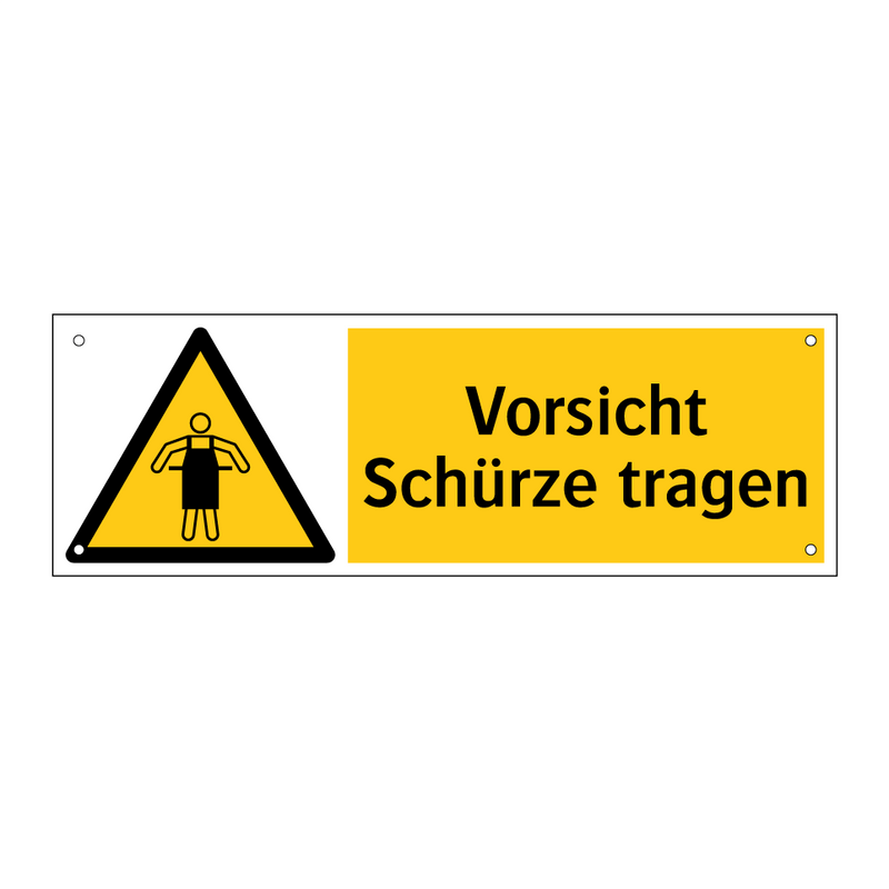Vorsicht Schürze tragen