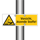 Vorsicht, ätzende Stoffe!