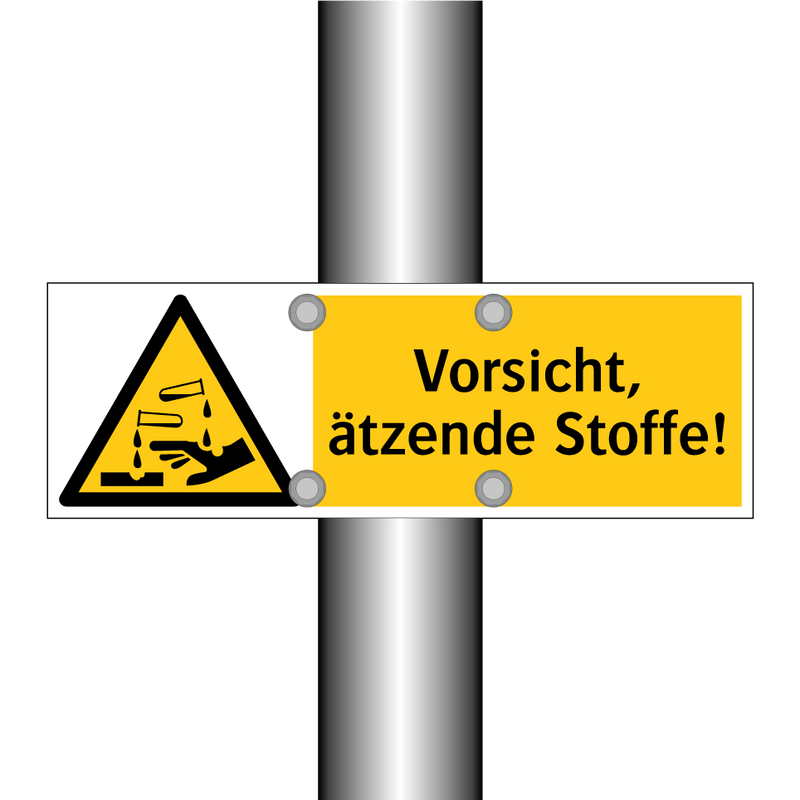 Vorsicht, ätzende Stoffe!