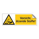 Vorsicht, ätzende Stoffe!