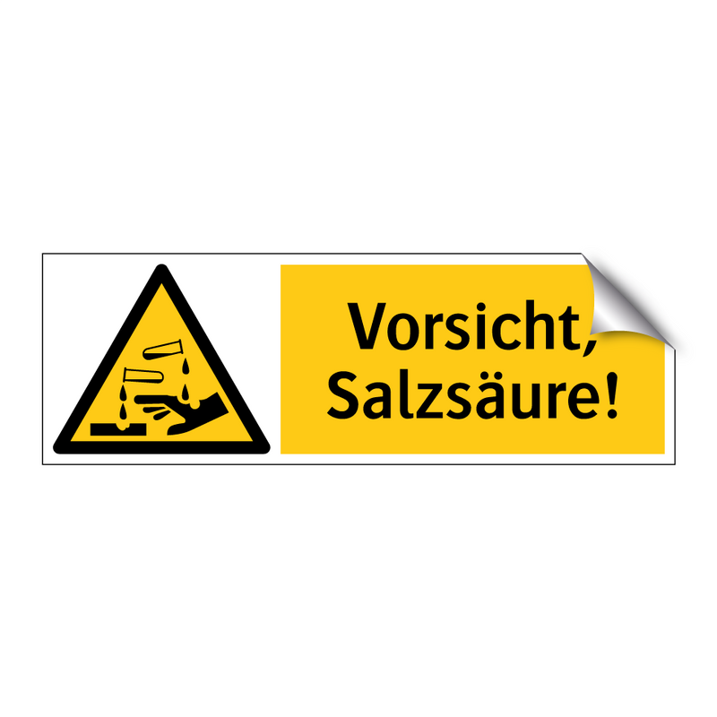 Vorsicht, Salzsäure!