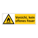 Vorsicht, kein offenes Feuer
