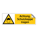 Achtung, Schutzkappe tragen