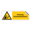 Achtung, Schweißarbeiten!