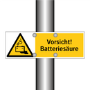 Vorsicht! Batteriesäure