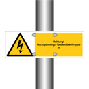 Achtung! Hochspannungs-Taubenabwehrsystem