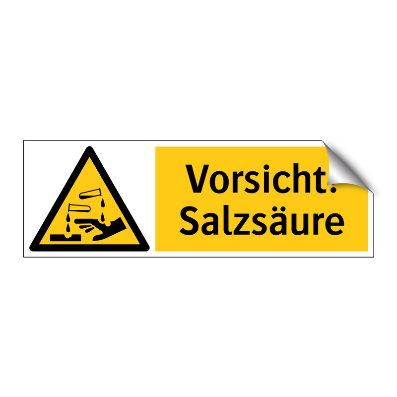 Vorsicht! Salzsäure
