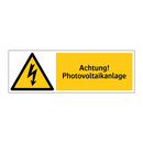 Achtung! Photovoltaikanlage