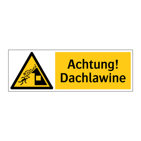 Achtung! Dachlawine
