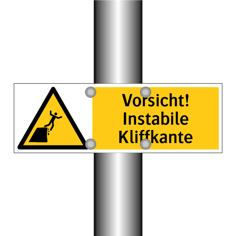 Vorsicht! Instabile Kliffkante