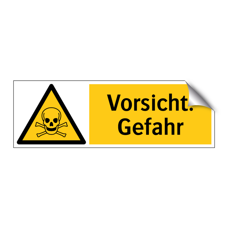 Vorsicht. Gefahr