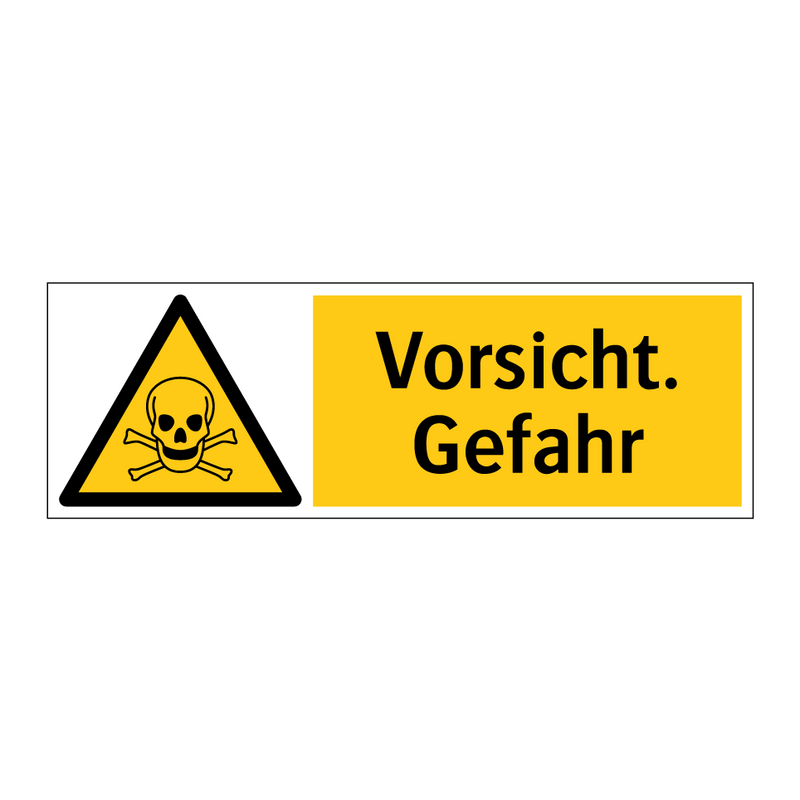 Vorsicht. Gefahr