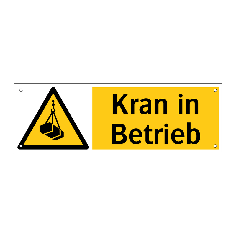 Kran in Betrieb