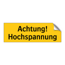 Achtung! Hochspannung