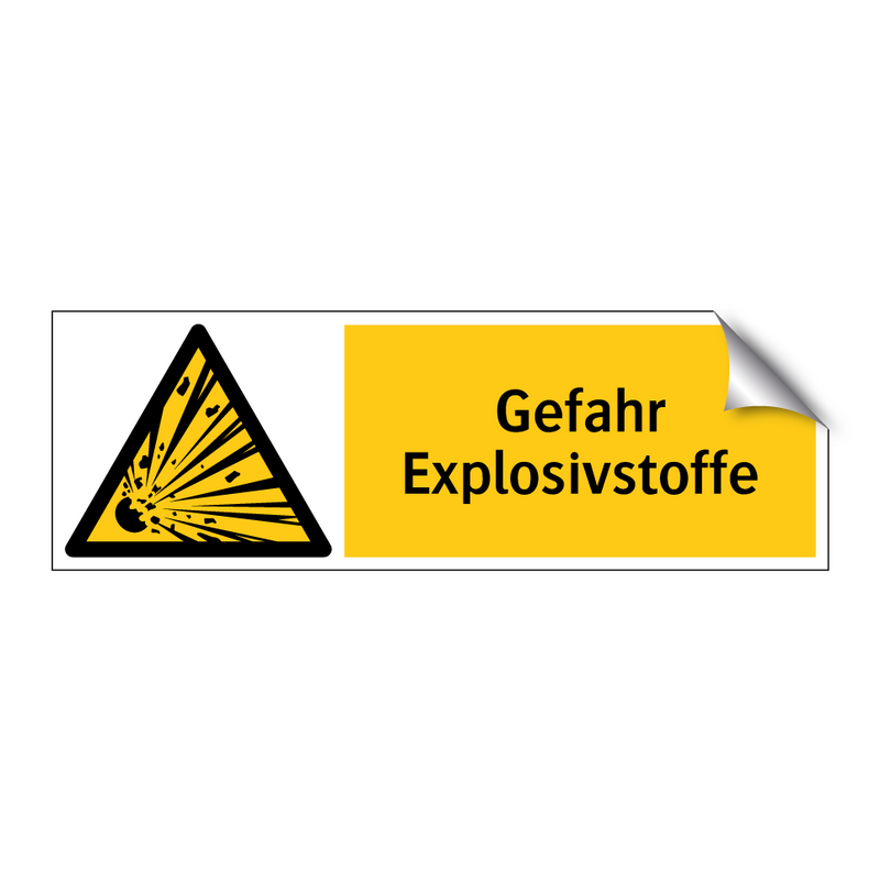 Gefahr Explosivstoffe