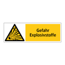 Gefahr Explosivstoffe