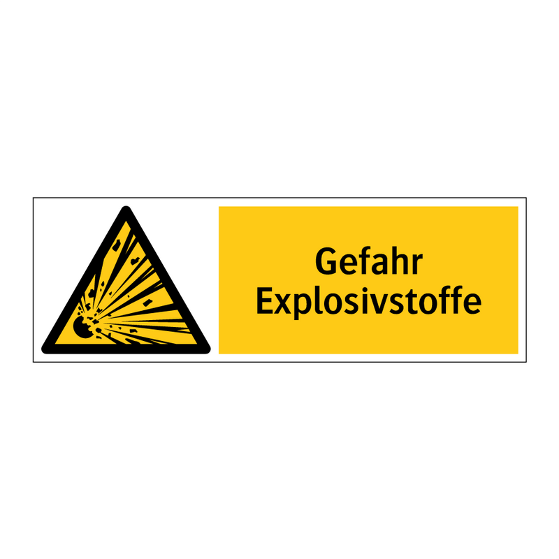 Gefahr Explosivstoffe