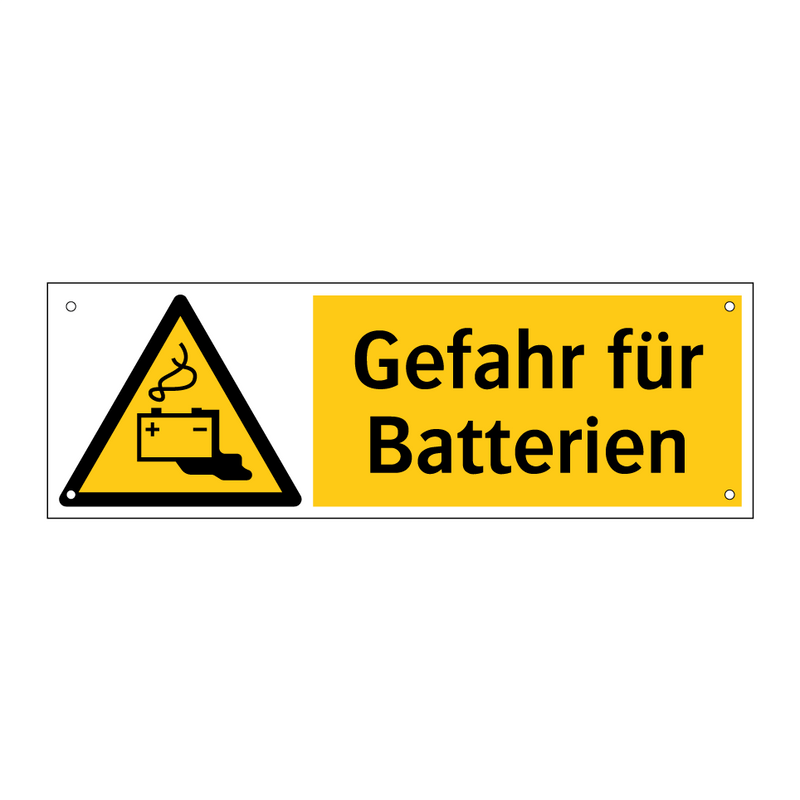 Gefahr für Batterien