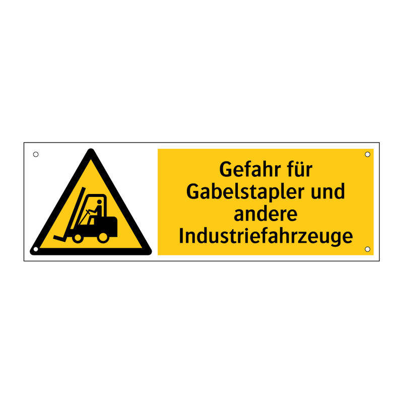 Gefahr für Gabelstapler und andere Industriefahrzeuge