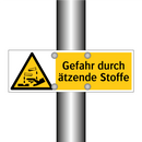 Gefahr durch ätzende Stoffe