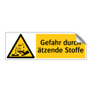 Gefahr durch ätzende Stoffe
