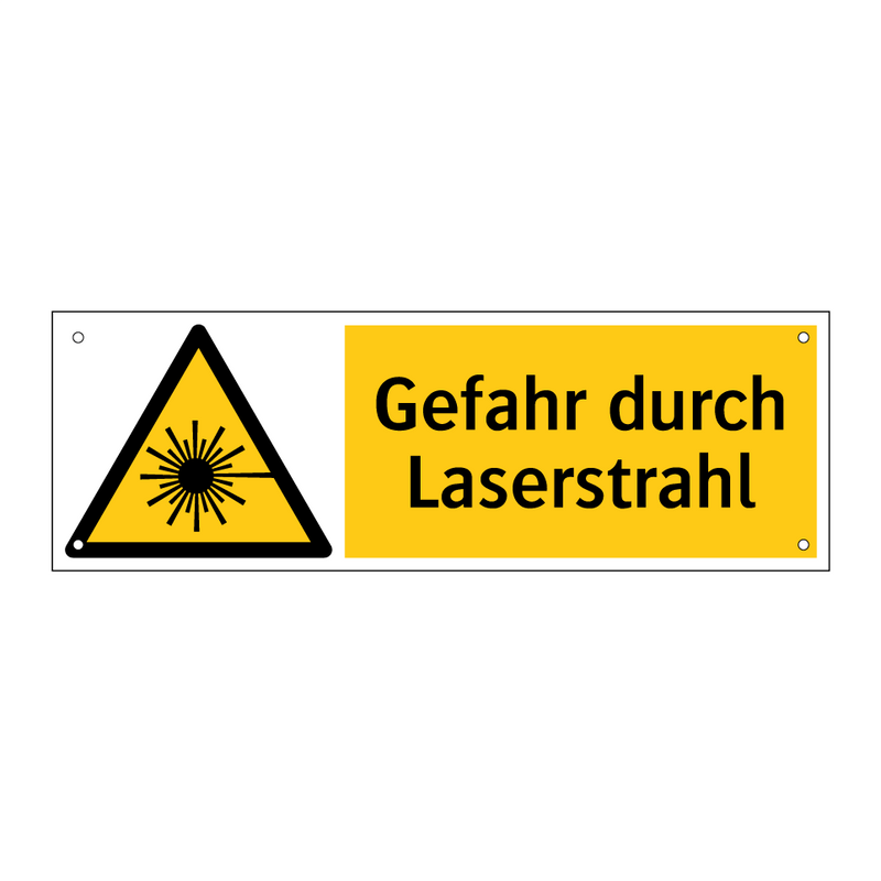 Gefahr durch Laserstrahl