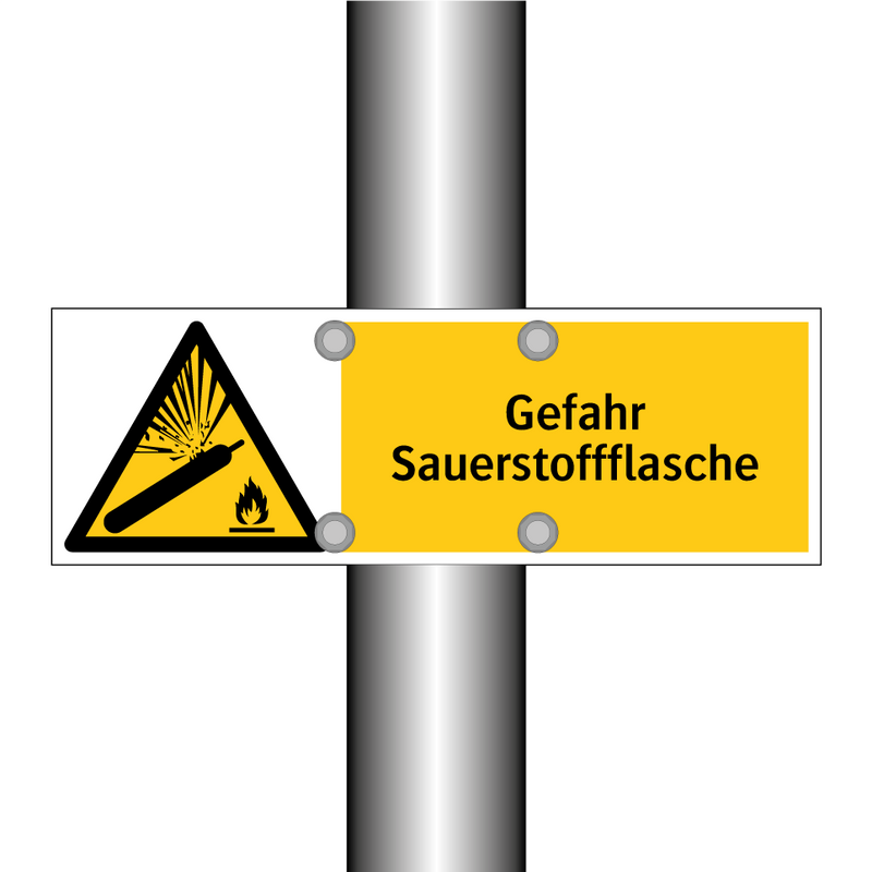 Gefahr Sauerstoffflasche
