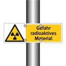 Gefahr radioaktives Material