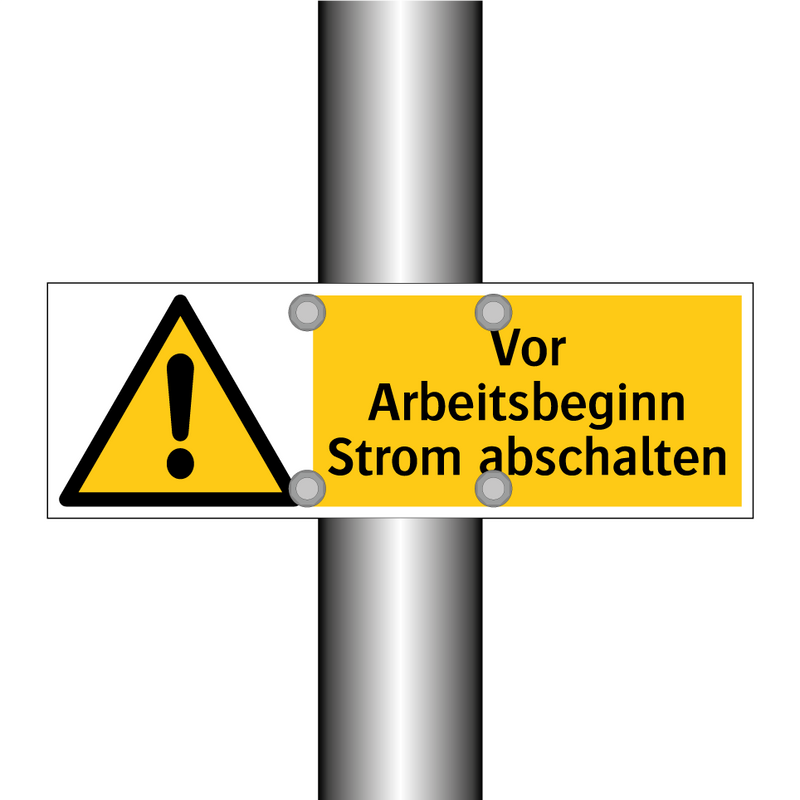 Vor Arbeitsbeginn Strom abschalten