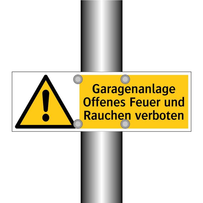 Garagenanlage Offenes Feuer und Rauchen verboten