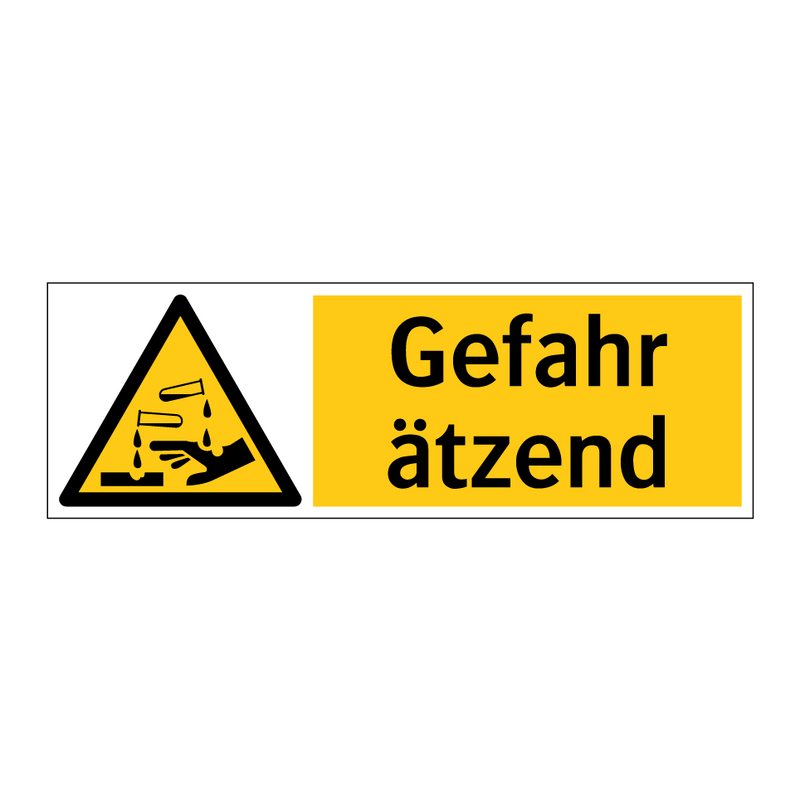Gefahr ätzend
