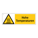 Hohe Temperaturen