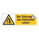 Bei Störungen den Elektriker rufen!