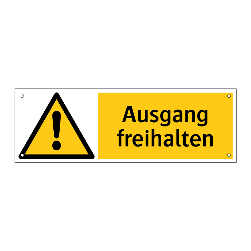 Ausgang freihalten