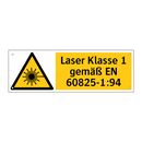Laser Klasse 1 gemäß EN 60825-1:94