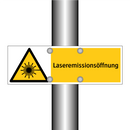 Laseremissionsöffnung