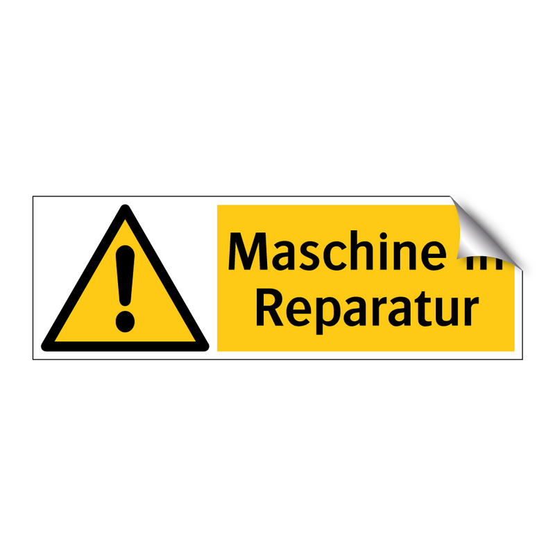 Maschine in Reparatur