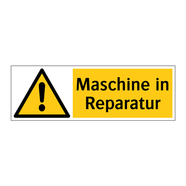 Maschine in Reparatur