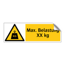 Max. Belastung XX kg